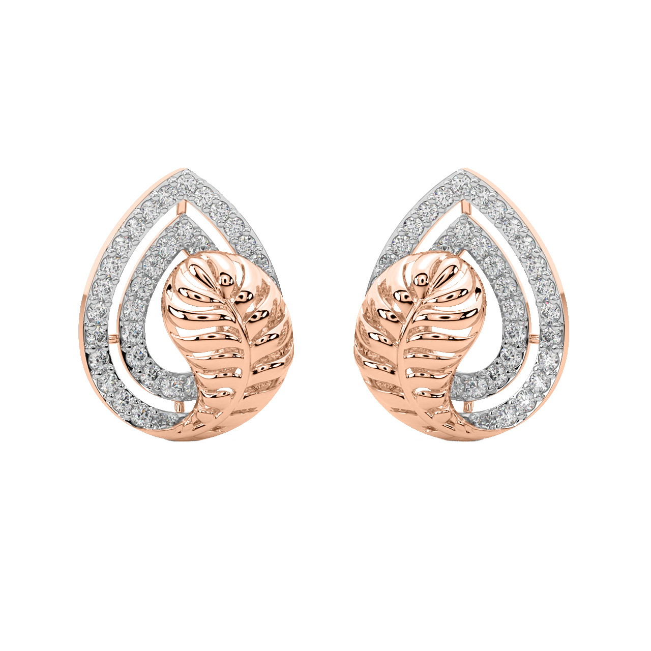 Aiden Round Diamond Stud Earrings